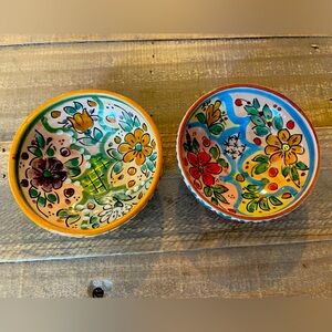 Small Hand Painted Flower Bowls
